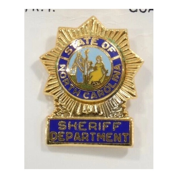 GA-REL NORTH CAROLINA STATE SEAL GOLD TIE PIN C504 STYLE