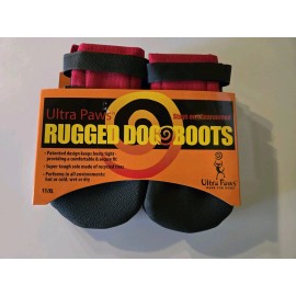 Ultra Paws Durable Dog Boots Red Dog Booties Large Dogs Size 11 New