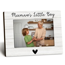 DUXMNAMG Meemaw 4x6 Picture Frame, Grandma Photo Frame, Grandson Photo Frame, MeemawGifts for Grandma Mothers Day from Grandson Grandkids, Meemaw’s Little Boy Picture Frame for Desk Decor