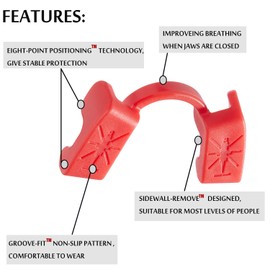 Powerlifting Mouthguard,Weight-Lifting Mouth Guard for Strength Training,Powerlift,Bodybuilding,Fitness Mouthpiece -Low Jaw