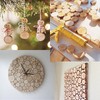 LAZACA Wood Slices Crafts Small Log Rounds Cookies Pieces 50Pcs