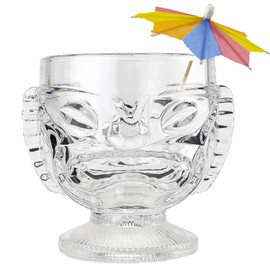 Prince of Scots Premium Tiki Glass Cocktail Glasses (TikiGlass-Happy/SadBOX)