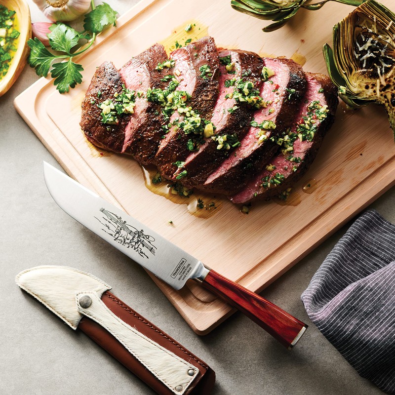 Tramontina Churrasco Gaucho Forged Style Knives, 7-Inch High-Carbon Stainless Steel