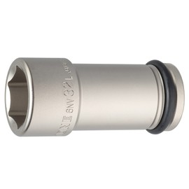 TONE HP6NV-32L Long Socket for Impact: 0.7 inch (19.0 mm) (3/4 inch), Double Side Width 1.3 inches (32 mm)