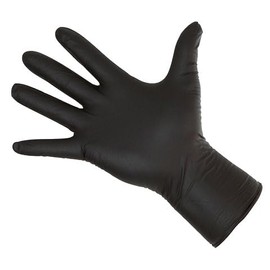 Kerbl Nitrile 15324 Disposable Gloves 30 cm Length XXL Black Pack of 50
