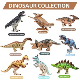 SAURAWAN Novelty Triceratops Wind Up Toys for Toddlers 1-3 3-5, Walking Prehistoric Dinosaur Clockwork, Prize Box for Kids Classroom, Easter Wind Up Toys for Boys Dinosaur Themed Birthday Decorations