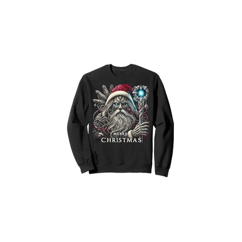 Goth Santa Claus Gothic Men Women Dark Cyberpunk Christmas Sweatshirt,