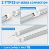 SHOPLED LED Shop Lights 2FT, 22W 3300LM 5000K Daylight, V-Shaped