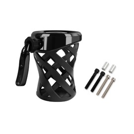 PIKPOP Universal Motorcycle Cup Holder for Harley Davidson Touring Road King, Dyna, Road Glide Limited, Fat Boy, Street Glide, Sportster XL883 1200, Electra Glide, Honda Goldwing GL1800 (5.3-inch)