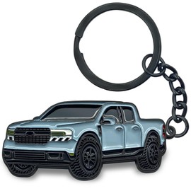 HAILIWEI Cool Metal Keychain, for Ford Maverick Accessories, for Maverick Owner Keys and Backpacks, Can be used as Decorative Pendants or Gifts (Ice Blue)