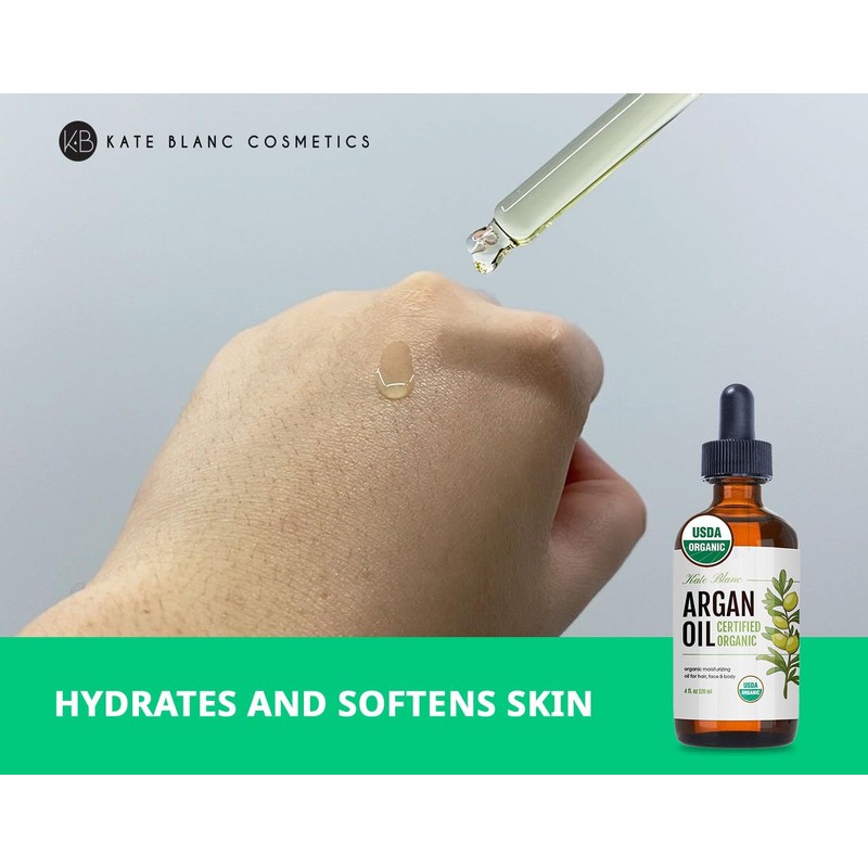 Kate Blanc Cosmetics Argan Oil for Hair, Face & Skin
