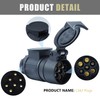 CCLIFE Trailer Adaptor 13 to 7 Pin 12 V Plug