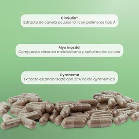 Matter Glumix, Suplemento con CinSulin®, Bio-Enhanced® R-ALA, Cromo TRAACS®, Magnesio Albion® y Gymnema, Apoyo al Metabolismo de Glucosa y Bienestar M