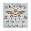 Grekywin Bees and Honeycomb Paint Stencils - 12Pcs Different Templates