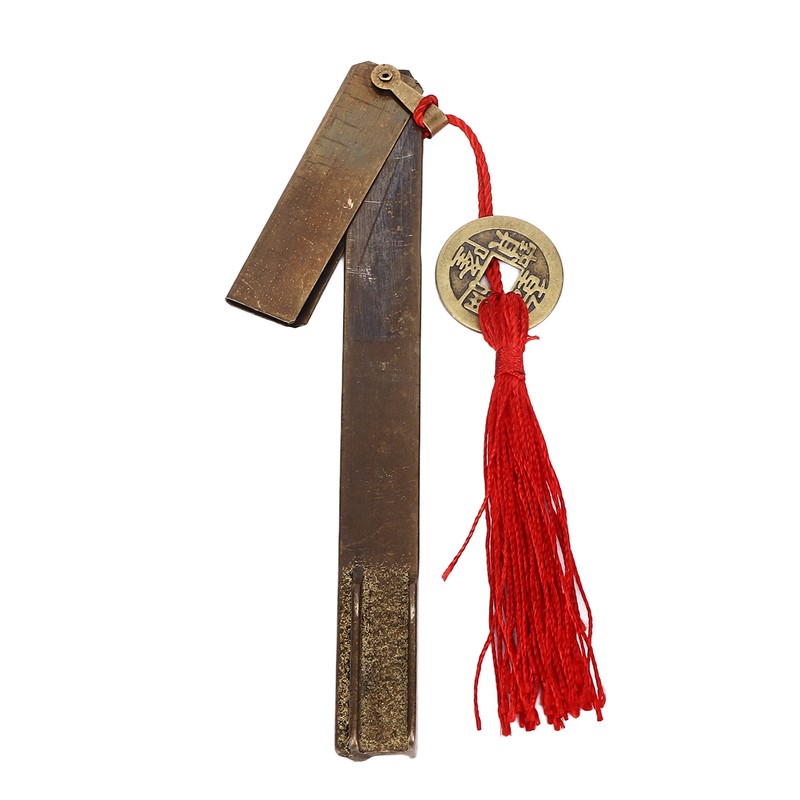 Chinese Antique Lock Retro Spacing 9cm/3.5in Classic Pattern Brass Horizontal