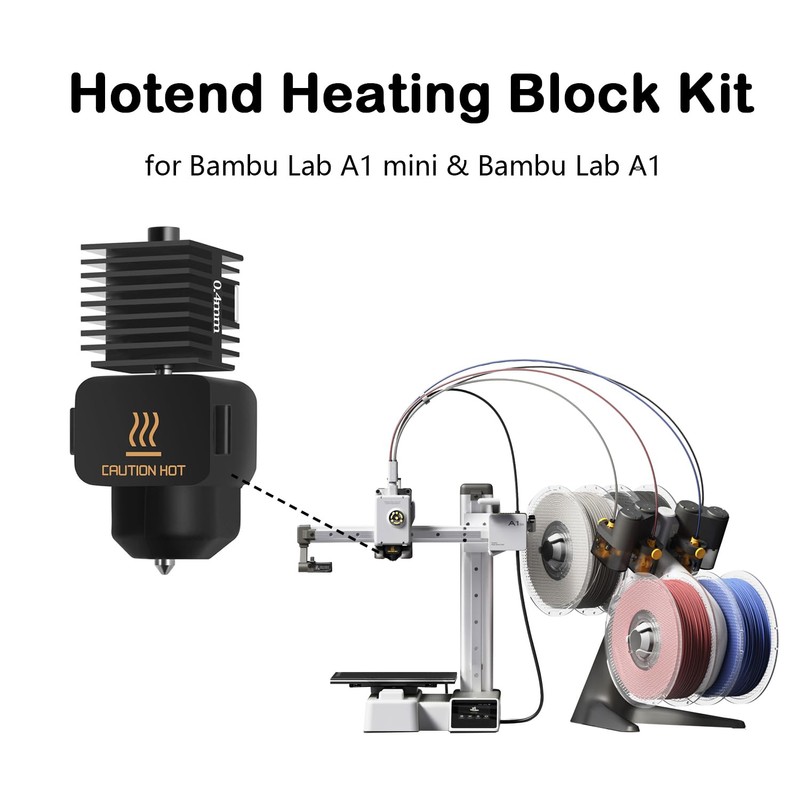 RugooSpink A1/A1 Mini Hotend A1 Hot End Assembly Print Head