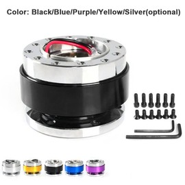 Steering Wheel Quick Release Hub Adapter Aluminum Alloy Snap Off Boss Kit with Screw Bolts Car Auto Accessories
