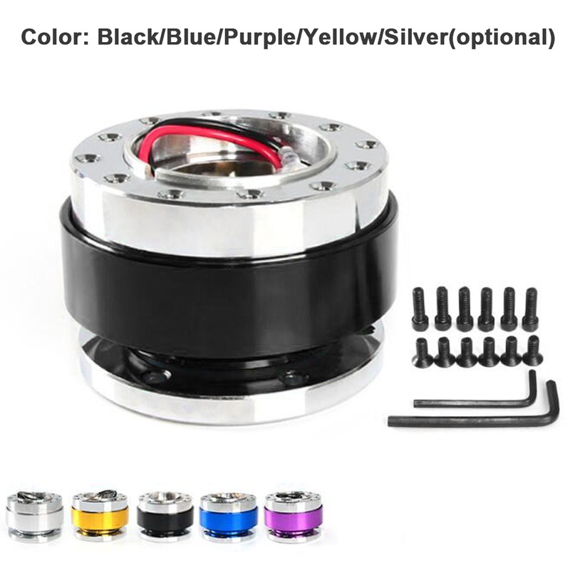 Steering Wheel Quick Release Hub Adapter Aluminum Alloy Snap Off