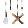 Ceiling Fan Pull Chains 13.6 Inches Fan Pulls 2 Pcs