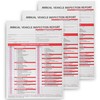 25Pack Inspection Forms and Stickers，Annual Vehicle Inspection Report，Annual Inspection Sticker，3-Ply