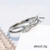 Moissanite Twisted Rope Wedding Band for Women's Plated 925 Silver