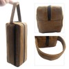 Enyuwlcm Heavy Canvas Stationery Large Pencil Bag with Handle Strap