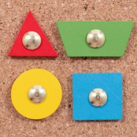 Ready 2 Learn Tack A Tile - Wooden Hammer Toy for Kids Aged 4 and up - 100 Shapes - Big Corkboard - Kid-Friendly Tacks - Foster Imagination, Fine Motor Skills and Reasoning