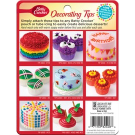 Betty Crocker Decorating Tips Variety Pack, 8 Count (Pack of 1)