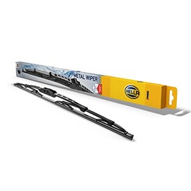 Hella OE Quality - Escobilla de limpiaparabrisas estándar de goma sin rayas (2 cuchillas) para todas las estaciones para Fiat Honda, Hyundai Infiniti Kia Mazda, Nissan Subaru Toyota Volkswagen /