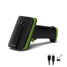 YANZEO SC2381 Kabelloser Barcode Scanner 1D 2D Handheld Scanner, automatischer QR Code Scanner, Plug&Play Schnelles und genaues Barcode Lesegerät für Supermarkt, Lagerhaus, Convenience Store