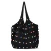 Fecialy Boho Crochet Beach Tote Bag with Coloured Beads Summer