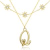 JIYVY32 14K Gold Plated Q Chic Initial Letter Keepsake