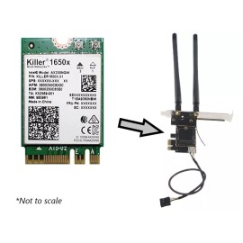 HighZer0 Electronics AX1650x Killer Series Desktop Wi-Fi 6 Kit | 2.4 Gbps | Bluetooth 5.2 Support |
