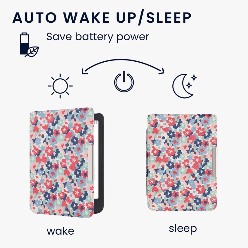 kwmobile Flip Case Compatible with Tolino Shine 3 Case -