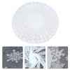 EXCEART 1 Pcs Round Lace Tablecloth 70 Inch Diameter, Christmas