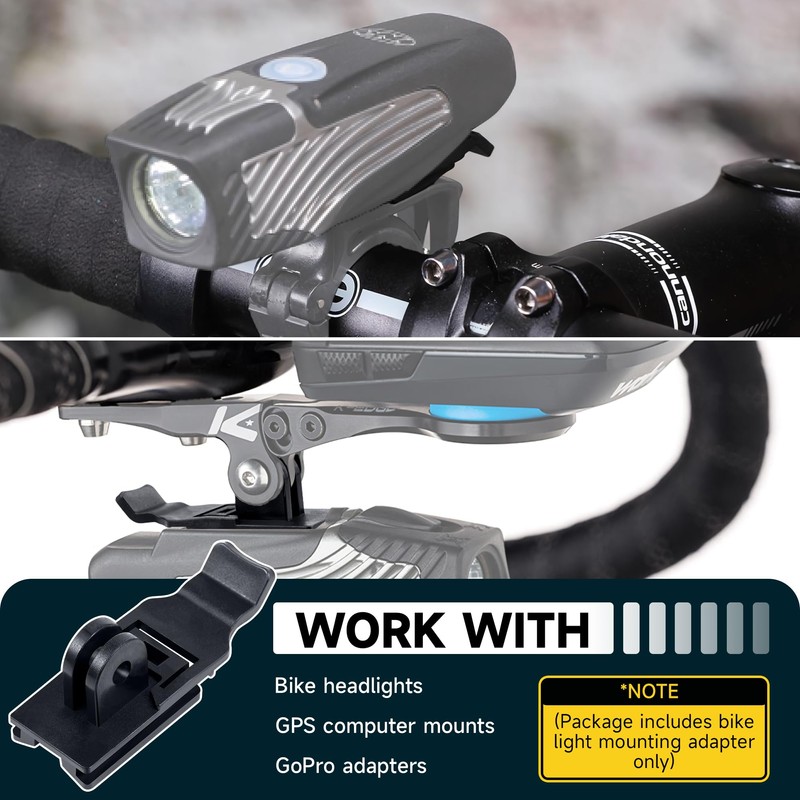 Dreyoo 2 Pack Bike Light Mount Adapter Compatible with NiteRider