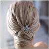 Ximdble Rhinestone Hair Comb Barrette Crystal Wedding Hair Comb Barrette