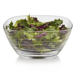 Libbey Aviva Waves 1-Piece Bowl Set, Clear