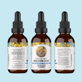 Mullein Leaf Extract for Lungs - Made in UK - 60,000mg High Strength Liquid Mullein Leaf - Mullein Drops