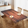 LKEZYOEL Picnic Table Cover for 4ft Table Aged Wooden Texture