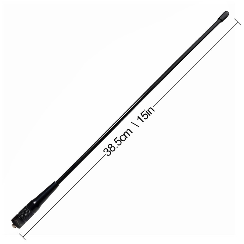 UAYESOK 15.3-Inch GMRS Antenna (462-467 MHZ) SMA-Female Soft Whip Upgrade