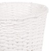 Zuvo Round Wicker Waste Paper Bin and Basket- Rubbish Basket