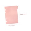 HOODANCOS 6pcs Notebook Separated Pages Planner Inserts Notepad Tabs Recipe