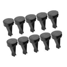 REPAIROCK 10 Set Square Head Car Air Vent Clip with Plastic Slot Head Replacement Auto Vent Clip Air Conditioner Outlet Clips Black 40x24mm Auto Replacement Parts