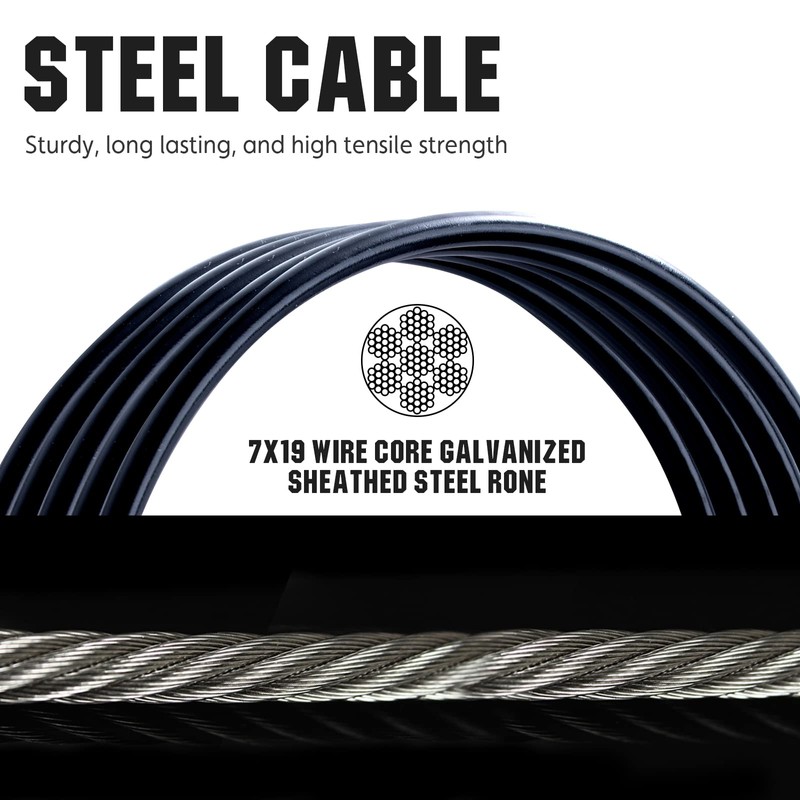 Slim Panda Fitness Steel Cable, Heavy Duty Steel Wire LAT