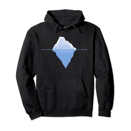 Iceberg Floating in Water Ice Berg Graphic Pullover Hoodie