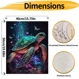 YALKIN Paint by Numbers Adults, Paint by Numbers, DIY with Brushes and Acrylic Paints, Hand Painted Oil Painting Canvas for Home Decor, Without Frame (40 x 50 cm)