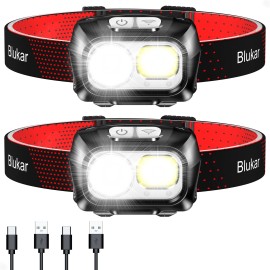 Blukar LED Headlamp Rechargeable,2