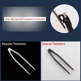 Assorted Eyeglass Repair Kit with Screws, Nose Pads, Screwdrivers and Tweezers