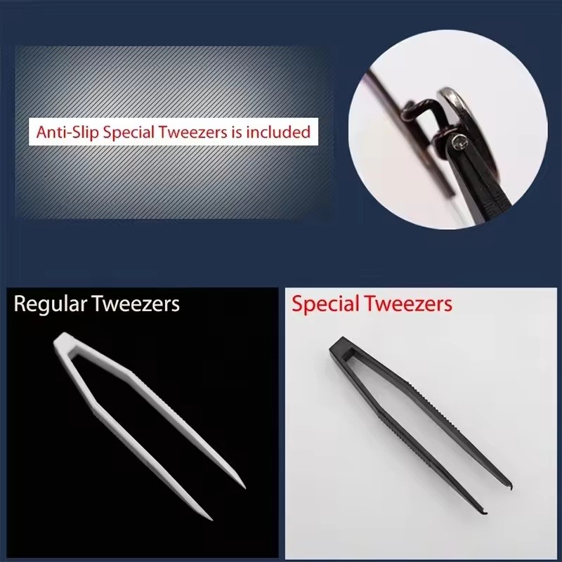 Assorted Eyeglass Repair Kit with Screws, Nose Pads, Screwdrivers and